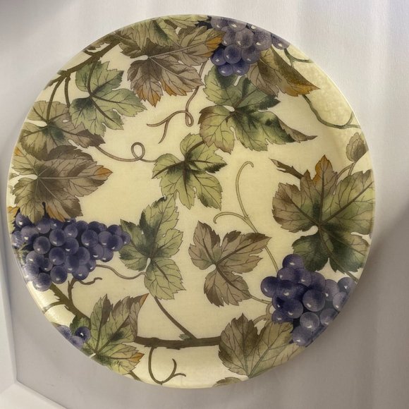 Retro Grape Vine Fiberglass Serving Tray Vintage - Picture 1 of 4